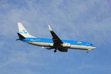 Amsterdam Hollanda - 7 Temmuz 2017: Ph-Bxk Klm Royal Dutch Airlines Boeing 737-800