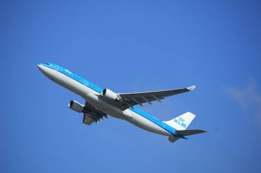 Amsterdam Hollanda - 23 Eylül 2017: Ph-Ake Klm Airbus A330
