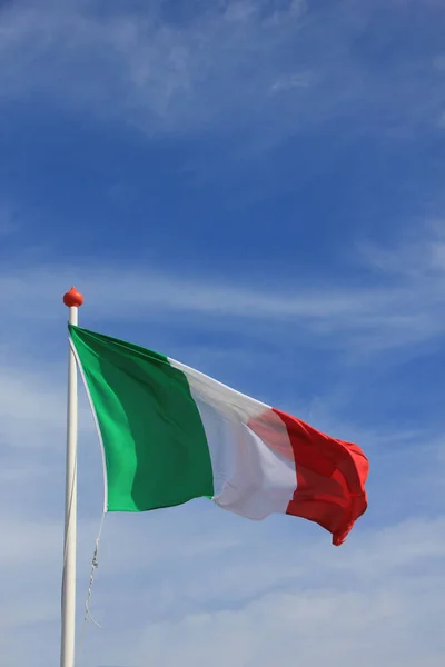 Włoskiej flagi — Zdjęcie stockowe