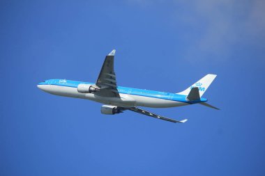 Amsterdam Hollanda - 23 Eylül 2017: Ph-Ake Klm Airbus A330