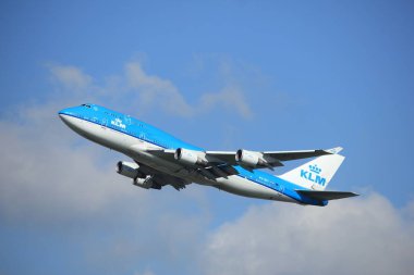 Amsterdam Hollanda - 23 Eylül 2017: Ph-BFI Klm Boeing 747