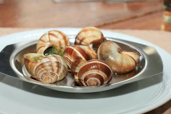 Escargots de Bourgogne — Fotografia de Stock