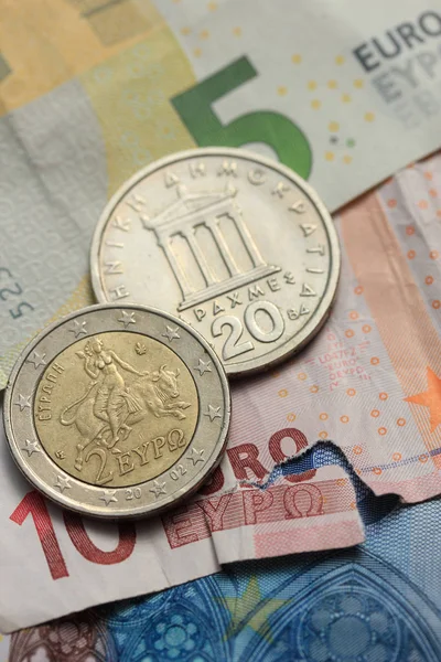 Greek euro crisis — Stock Photo, Image