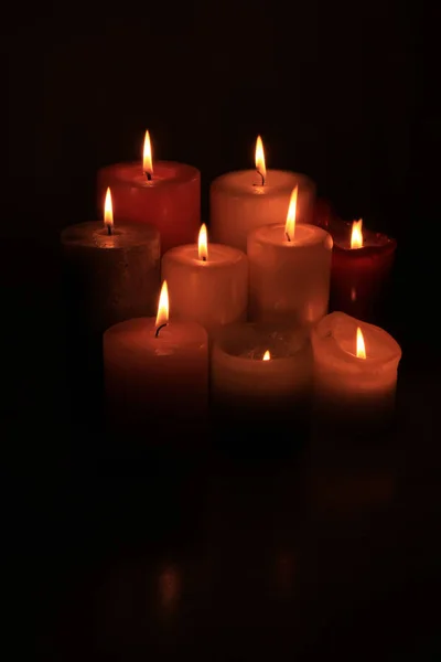 Ομάδα του Burning Candles — Φωτογραφία Αρχείου
