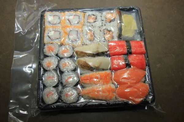 日本の寿司、真空パック — ストック写真