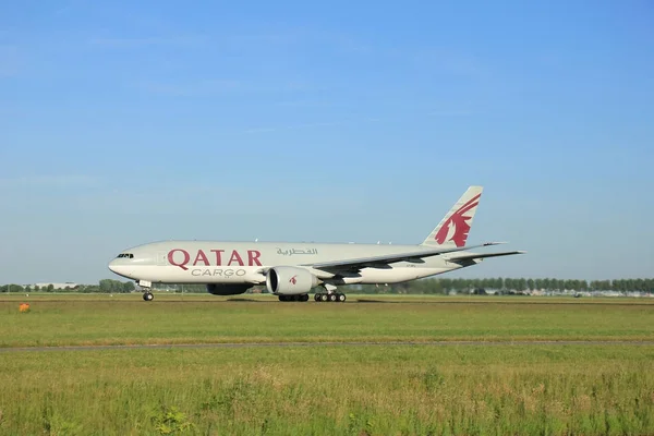Amsterdam Nederland - 9 juni 2016: A7-CBF Qatar Airways — Stockfoto