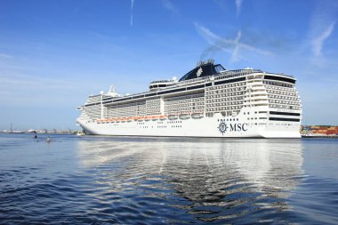 Velsen, Hollanda - 10th Eylül 2016: Msc Splendida