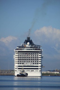 Velsen, Hollanda - 23 Eylül 2017: Msc Preziosa