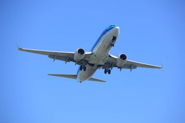 Amsterdam, Hollanda - 9 Nisan 2017: Ph-Bxy Klm Royal Hollanda Hava Yolları