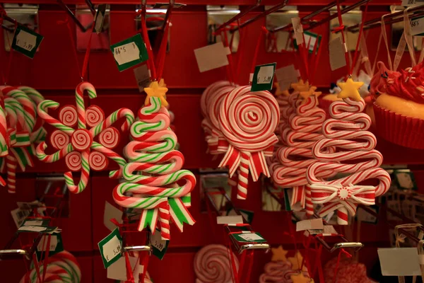 Sahte şeker Noel süsler — Stok fotoğraf