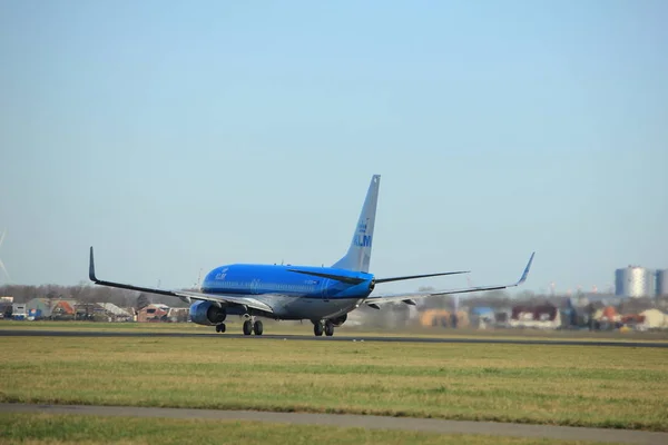 アムステルダム オランダ - 2018 年 1 月 7 日: Ph Bxn klm オランダ航空ロイヤル オランダ ボーイング — ストック写真