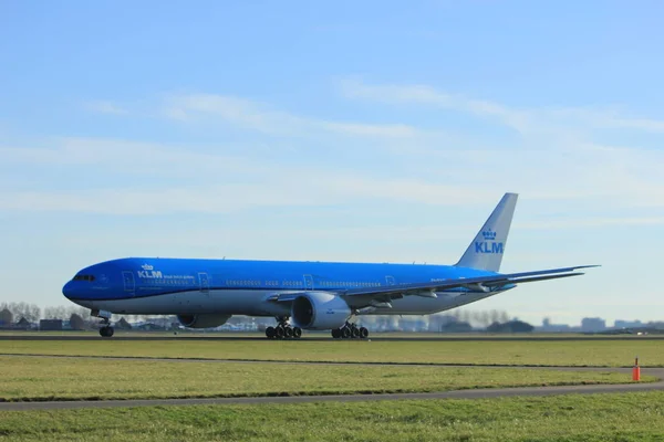 Amesterdão Países Baixos Janeiro 2018 Bvo Klm Royal Dutch Airlines — Fotografia de Stock