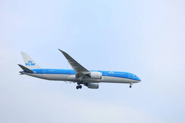 Amsterdam Holandia Stycznia 2018 Bhf Klm Royal Dutch Airlines Boeing — Zdjęcie stockowe