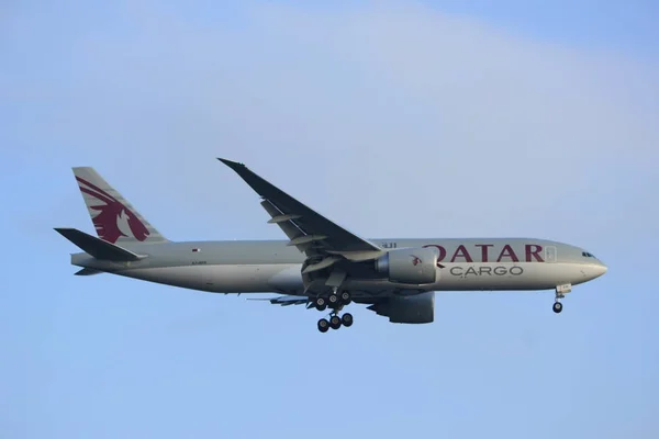 Amsterdam, Nederland - 14 januari-2018: A7-Bfk Qatar Airways Cargo — Stockfoto