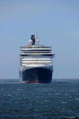 IJmuiden, Hollanda - 5th Haziran 2017: Kraliçe Victoria, Cunard