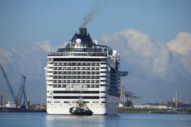 Velsen, Hollanda - 23 Eylül 2017: Msc Preziosa