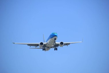 Amsterdam, Hollanda - 9 Nisan 2017: Ph-Bgc Royal Klm Hollanda Hava Yolları 