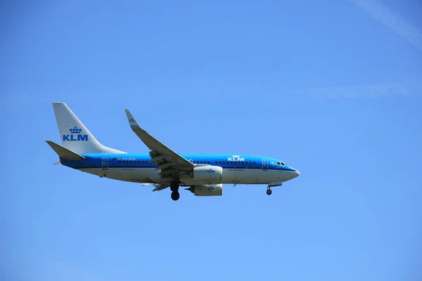 Amsterdam Nederländerna - maj 5th 2016: Ph-Bgu Klm Royal Dutch — Stockfoto