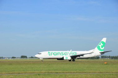 Amsterdam, Hollanda - 9 Haziran 2016: Ph-Hzj Transavia Boe