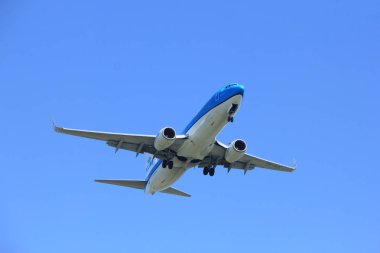 Amsterdam, Hollanda - 9 Nisan 2017: Ph-Bgc Royal Klm Hollanda Hava Yolları