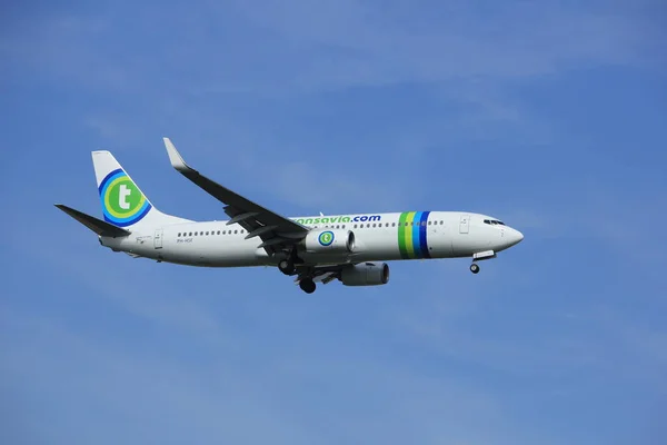 Amsterdam, Paesi Bassi, 21 luglio 2016: PH-HSF Transavia Boeing 737 — Foto Stock