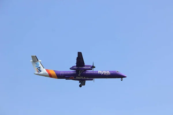 Ámsterdam, Países Bajos - 31 de marzo de 2017: G-PRPG Flybe De Havilland — Foto de Stock