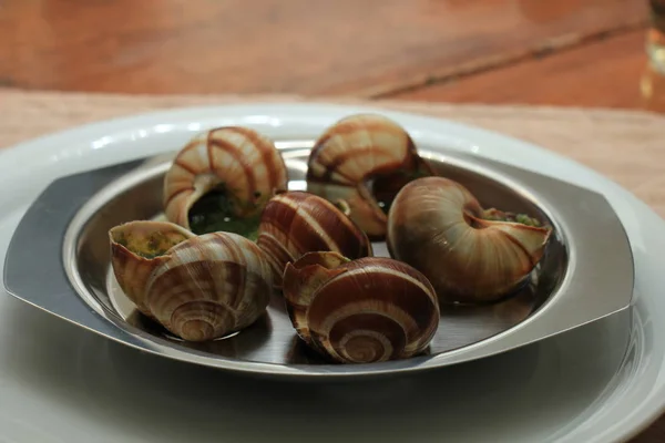 Escargots de Bourgogne — Fotografia de Stock