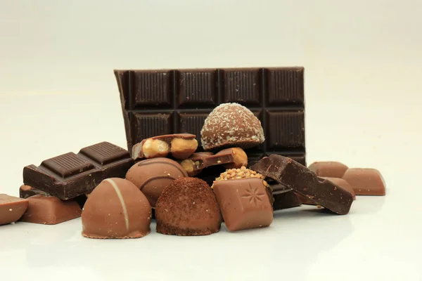 Különböző fajta csokoládék — Stock Fotó