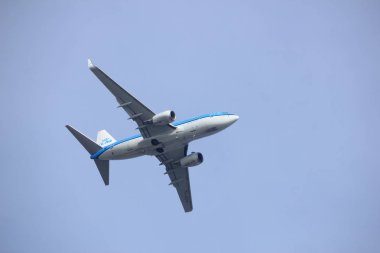 Amsterdam Hollanda - 4 Mart 2018: Ph-Bgr Klm Royal Dutch Airlines Boeing 737-700