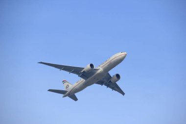 Amsterdam Hollanda - 4 Mart 2018: A6-Dda Etihad Airways Boeing 777f