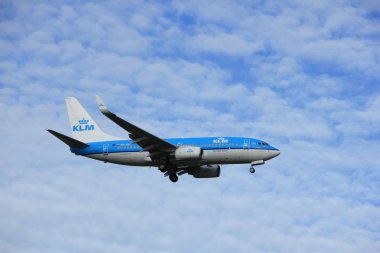 Amsterdam, Hollanda, Temmuz, 15 2016: Ph-Bgk Klm Boeing 737