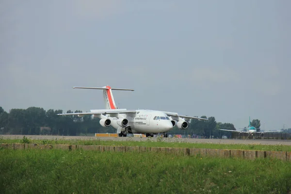 Amsterdam, Nizozemsko - 10. srpna 2015: Ei-Rju Cityjet Brit — Stock fotografie