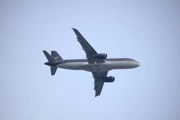 Amsterdam, Nizozemsko - 4. března 2018: Jy-Ayu Royal Jordanian Airbus A320-200 — Stock fotografie