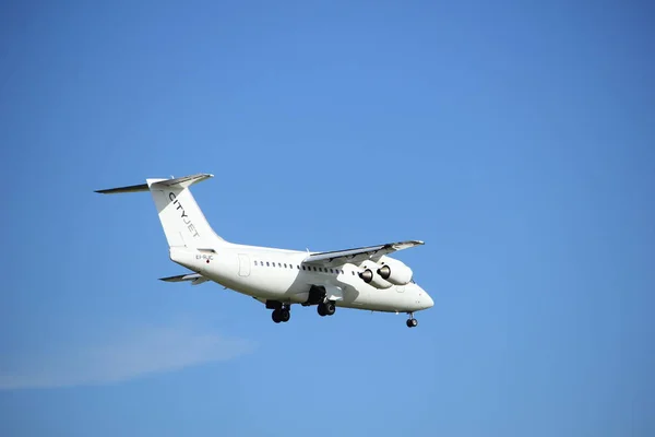 Amsterdam, Nizozemsko, 15 Červenec 2016: Ei-Rjc Cityjet British Aerospace — Stock fotografie