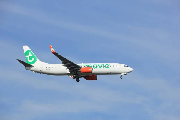 Amsterdam, Holandia, 21 lipca, 2016:Ph-Gux Transavia Boeing 737 — Zdjęcie stockowe