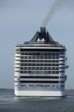 IJmuiden, Hollanda - 10th Eylül 2016: Msc Splendida