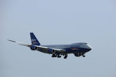 Amsterdam Hollanda - Nisan, 7 2018: Vq-Bbh İpek yolu Batı Havayolları