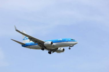 Amsterdam Hollanda - Nisan, 7 2018: Ph-Bgw Royal Klm Hollanda Hava Yolları
