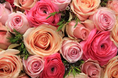 Pembe Gül gelin buketi