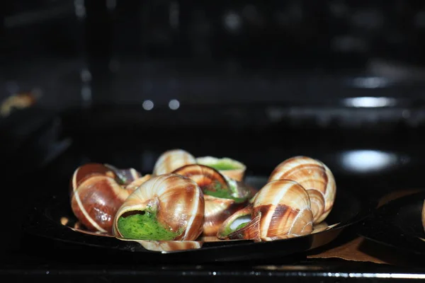 Escargots de Bourgogne — Fotografia de Stock
