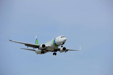 Amsterdam Hollanda - Nisan, 7 2018: Ph-Hsf Transavia