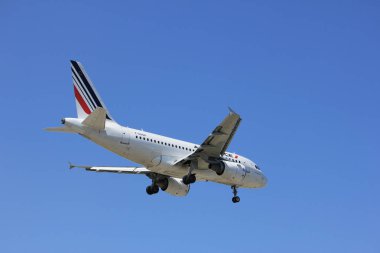 Amsterdam Hollanda - Nisan, 21 2018: F-Gugn hava Fransa Airbus A318