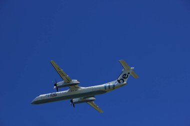 Amsterdam Hollanda - 4 Mayıs 2018: G-Ecor Flybe De Havilland