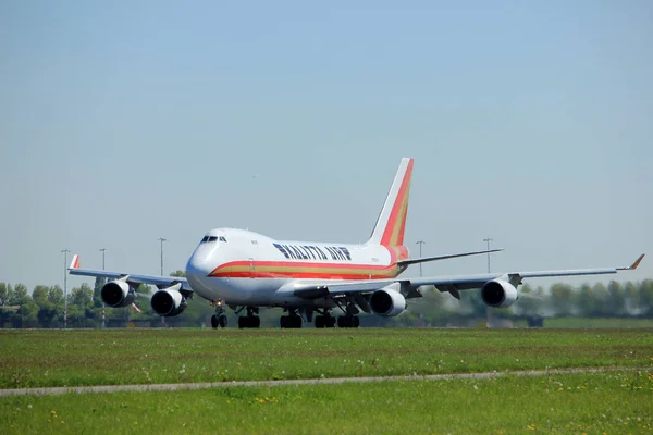Amsterdam Nederland - mei 4e 2018: N700ck Kalitta Air Boeing 747-400f — Stockfoto