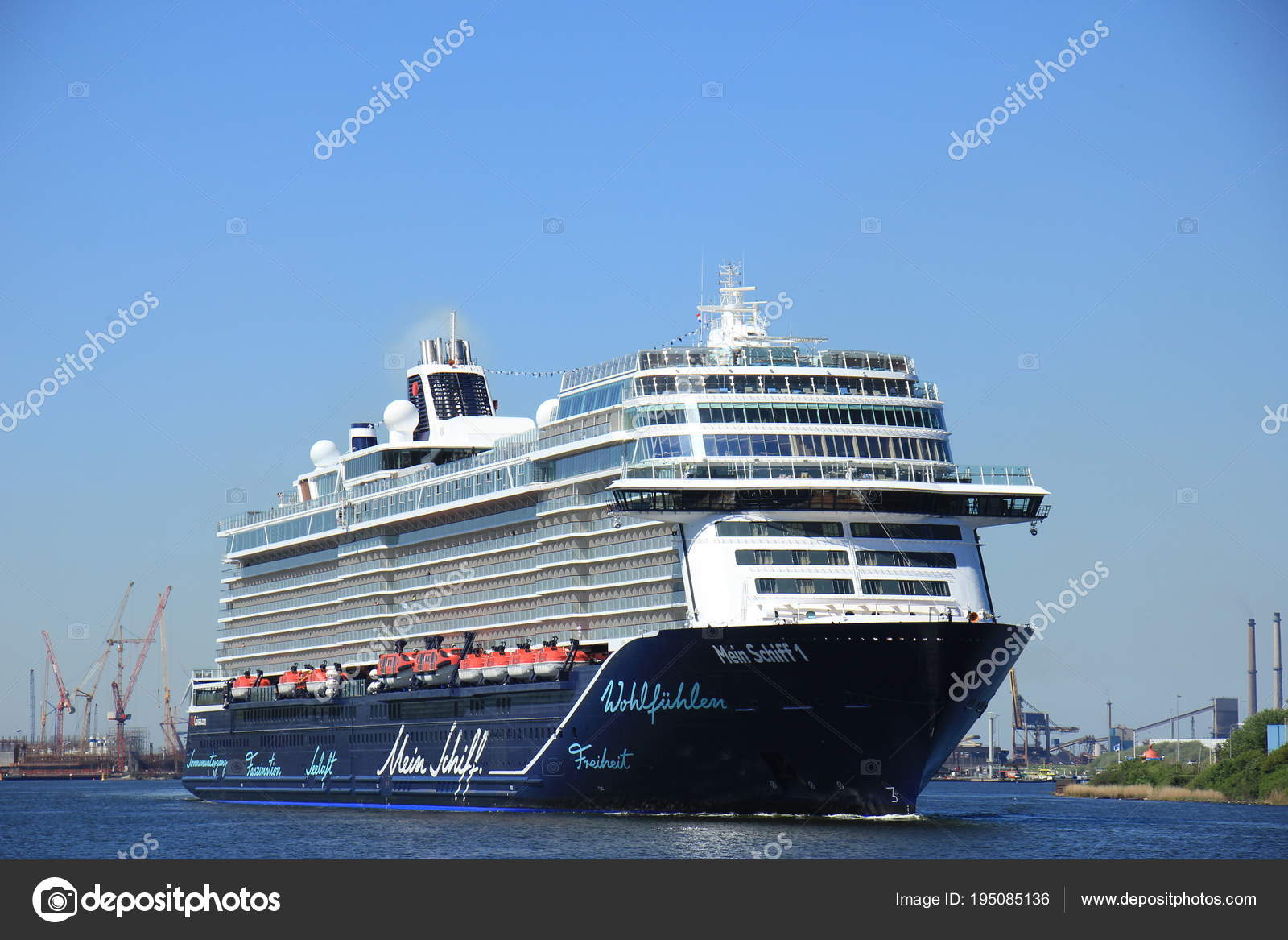 Velsen The Netherlands May 7th 2018 Mein Schiff 1 Tui