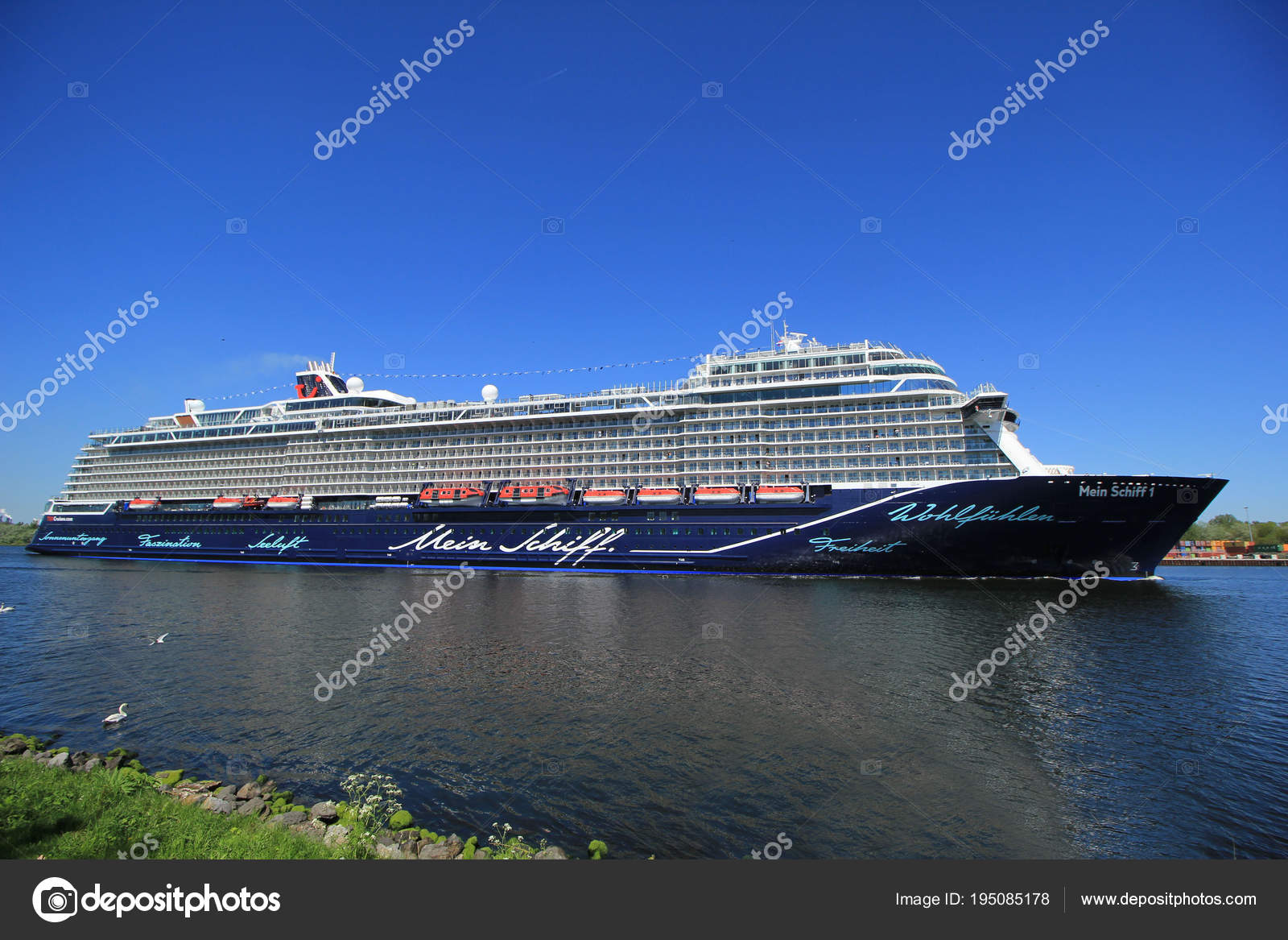 Velsen The Netherlands May 7th 2018 Mein Schiff 1 Tui