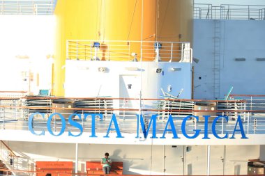 Barselona, İspanya - 24 Eylül 2019: Costa Magica