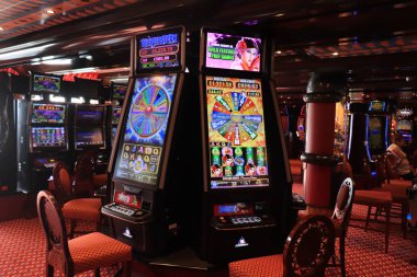 Barselona, İspanya - 24 Eylül 2019 Costa Magica Kumarhanesi