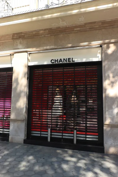 Barcelona, Španělsko - 29. září 2019: Chanel Store — Stock fotografie