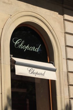 Barselona, İspanya - 29 Eylül 2019: Chopard Mağazası